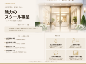 人材の確保と育成をしながら新しい収益源を生み出す魅力のスクール事業
